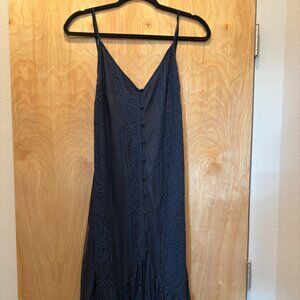 Lulu's Navy Spaghetti Strap Dress